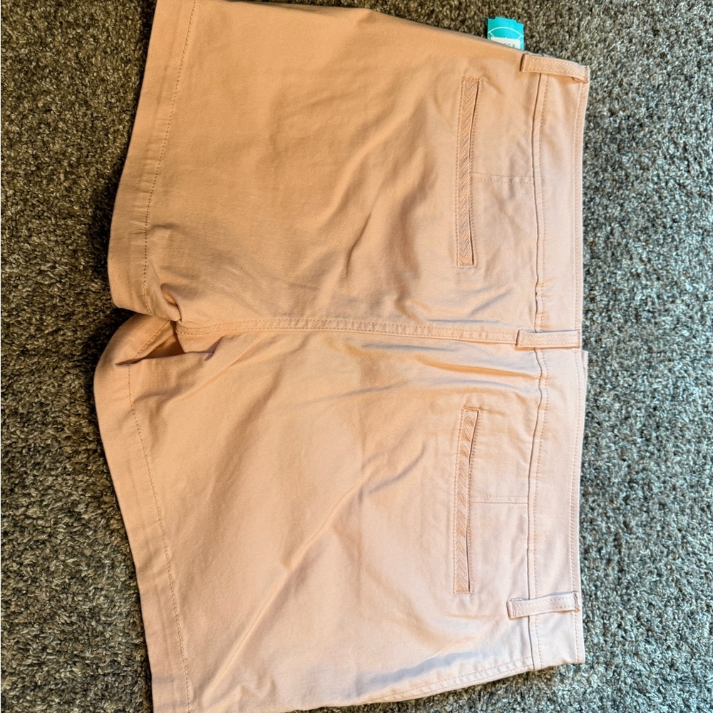Market & Spruce Tan Bermuda Shorts Casual Cotton Blend